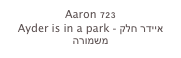 Aaron 723
Ayder is in a park - איידר חלק משמורה