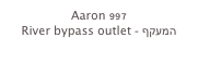 Aaron 997
River bypass outlet - המעקף