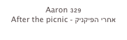 Aaron 329
After the picnic - אחרי הפיקניק
