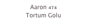 Aaron 474
Tortum Golu