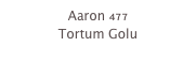 Aaron 477
Tortum Golu