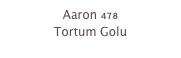 Aaron 478
Tortum Golu