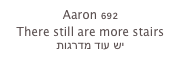 Aaron 692
There still are more stairs
יש עוד מדרגות